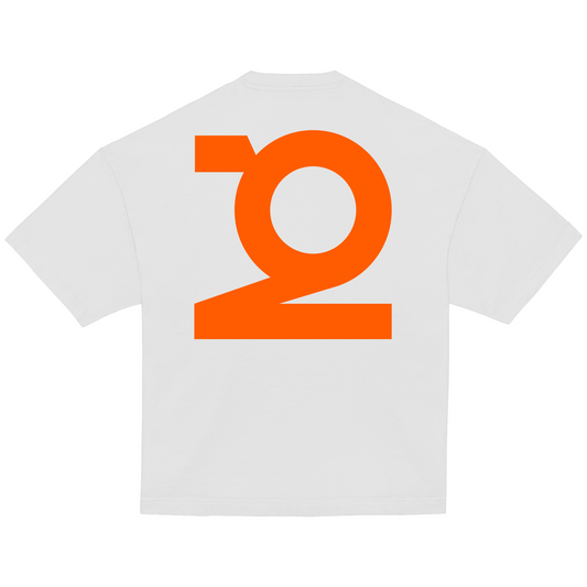 MXGPU T-Shirt - White/Orange
